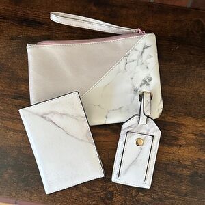 Marble look Travel Set